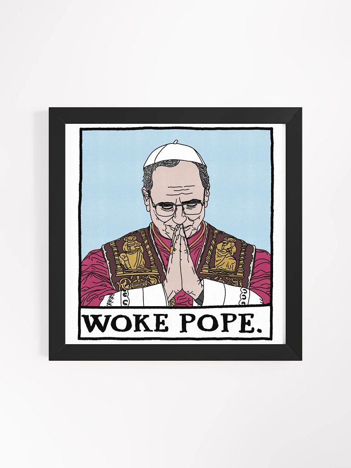 Woke Pope Framed Print product image (1)