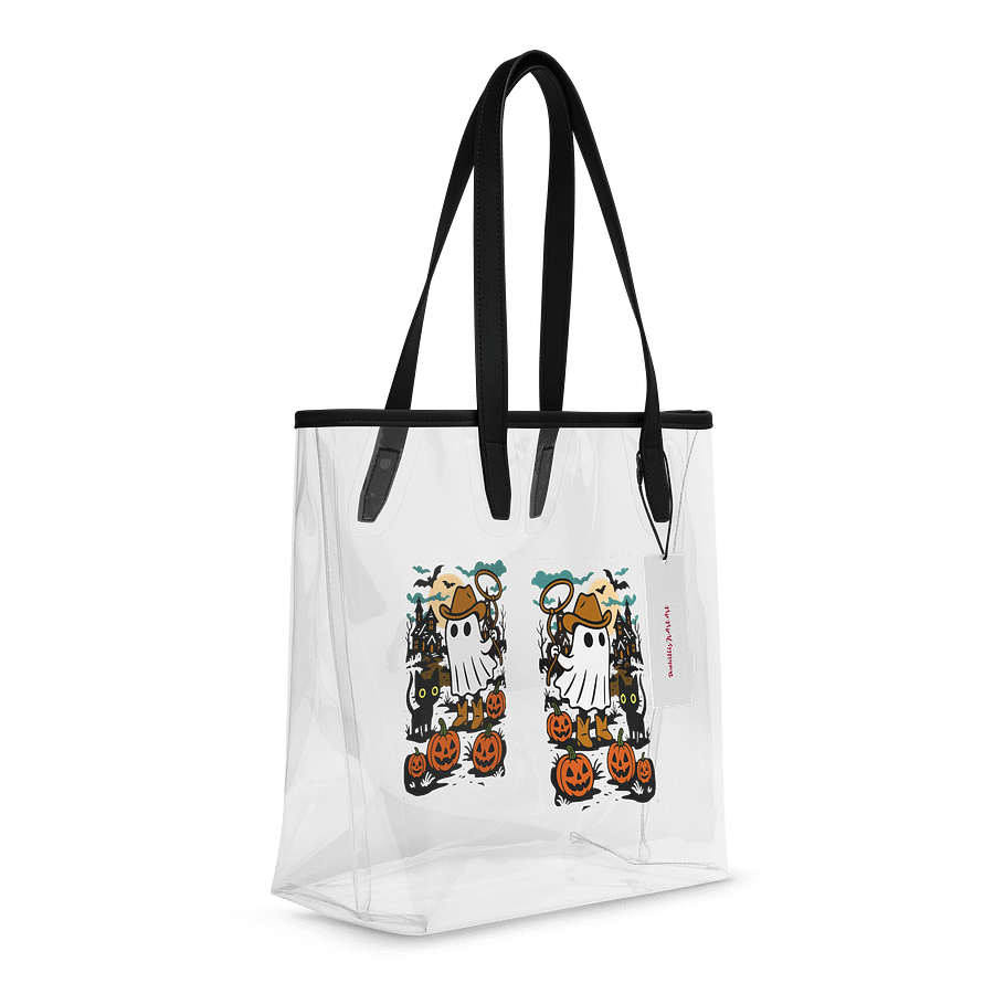Spooky Cowboy Ghost Clear Tote Bag product image (6)