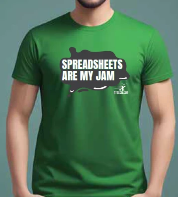 Spreadsheets Are My Jam - Green T-shirt product image (2)