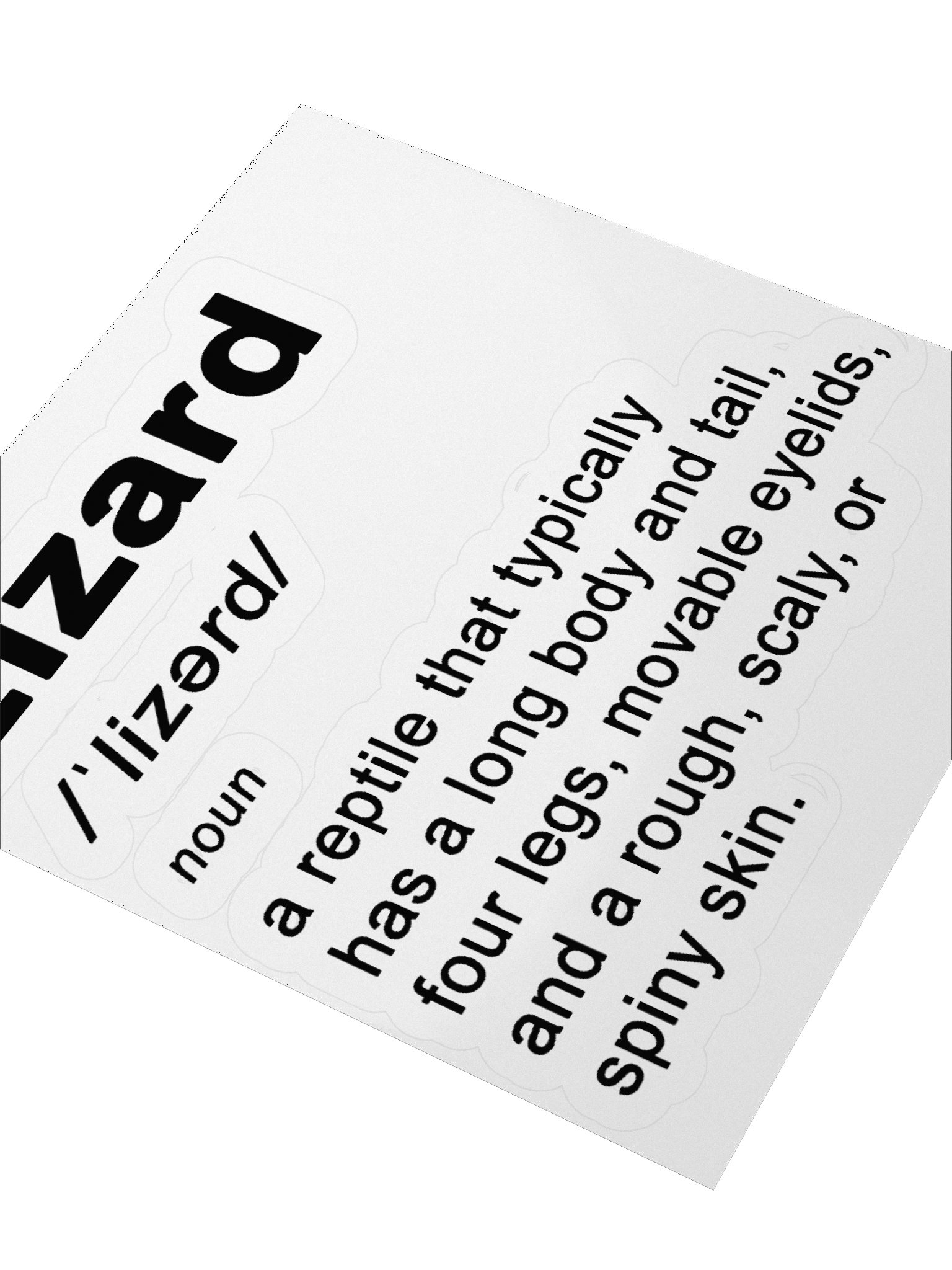 Lizard - Dictionary Sticker product image (9)