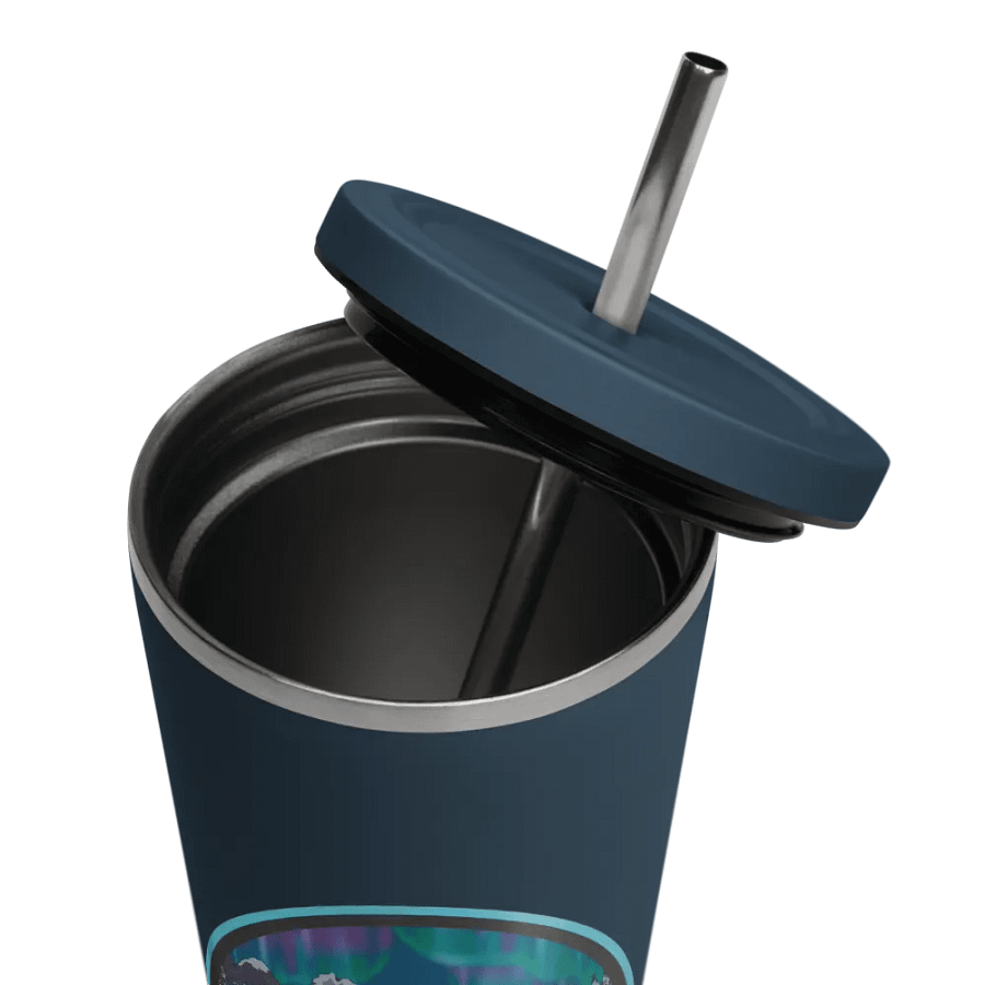 Zaknafein Logo Insulated Tumbler with a Straw product image (7)