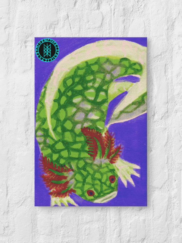 Gone Fission July Scaled Axolotl Canvas Print product image (2)