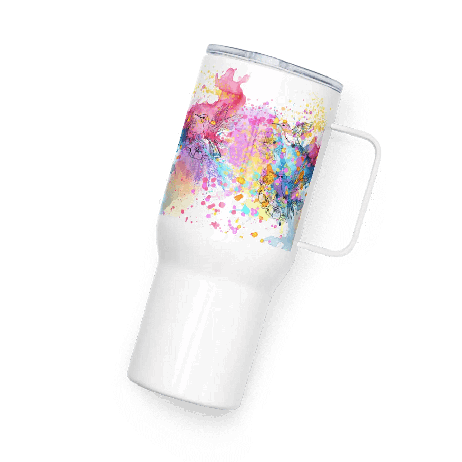 watercolor hummingbird design travel mug for arty moms daughters friends product image (4)