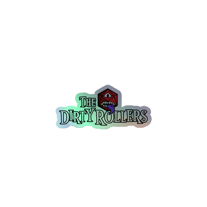 Holographic Dirty Rollers Logo Sticker product image (1)
