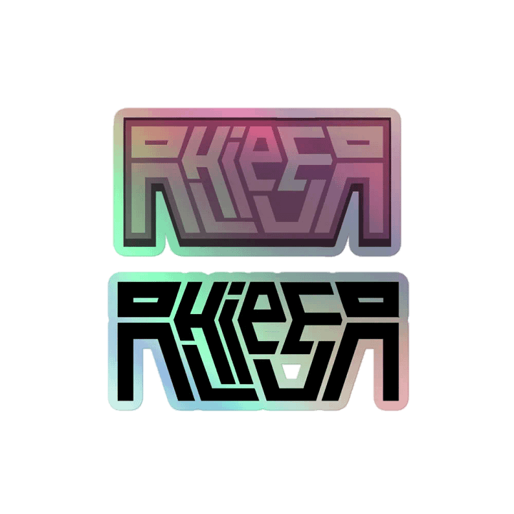 Dual-Geometric Holo Logo Sticker product image (1)