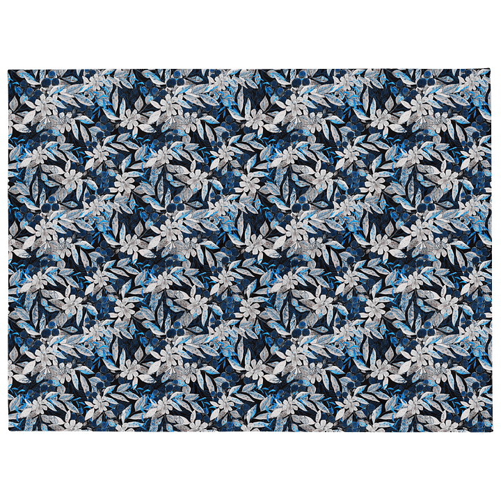 Blue White Garden Blanket product image (1)