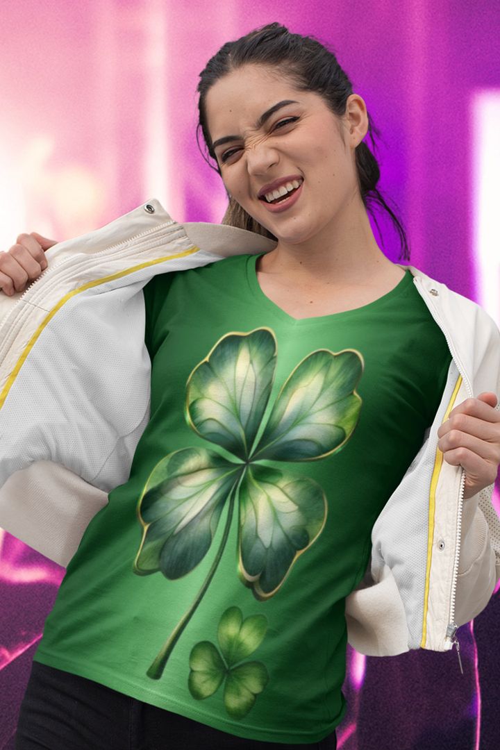 Four Leaf Clover St. Patricks Day All Over Print T-shirt product image (1)