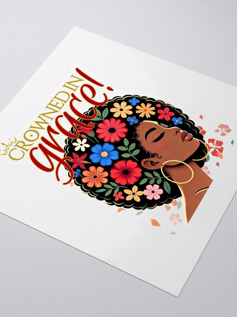 Crowned in Grace Kiss Cut Sticker product image (3)