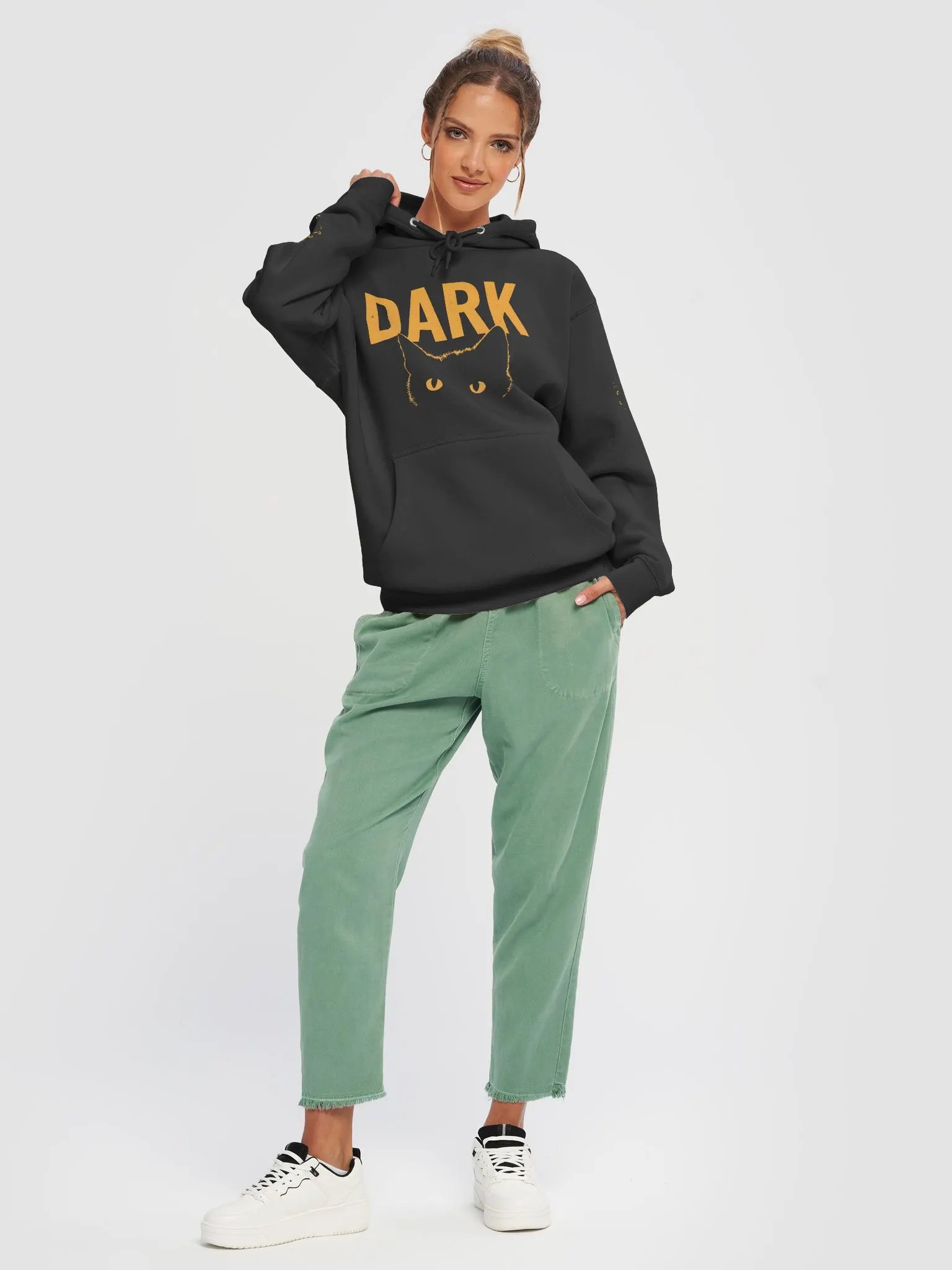 Lane Seven Premium Pullover Hoodie - DARK Cat Edition product image (5)
