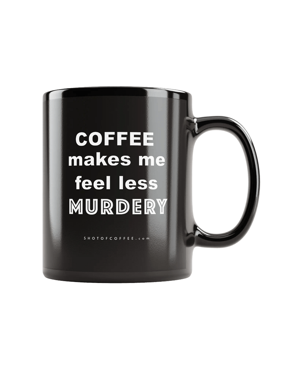 COFFEE MURDERY - Black Glossy Mug product image (5)