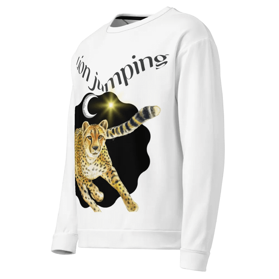 Lion Jumping All-Over Print Sweatshirt product image (3)