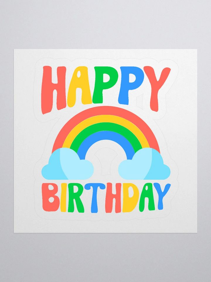 Happy Birthday (Rainbow) Sticker product image (1)
