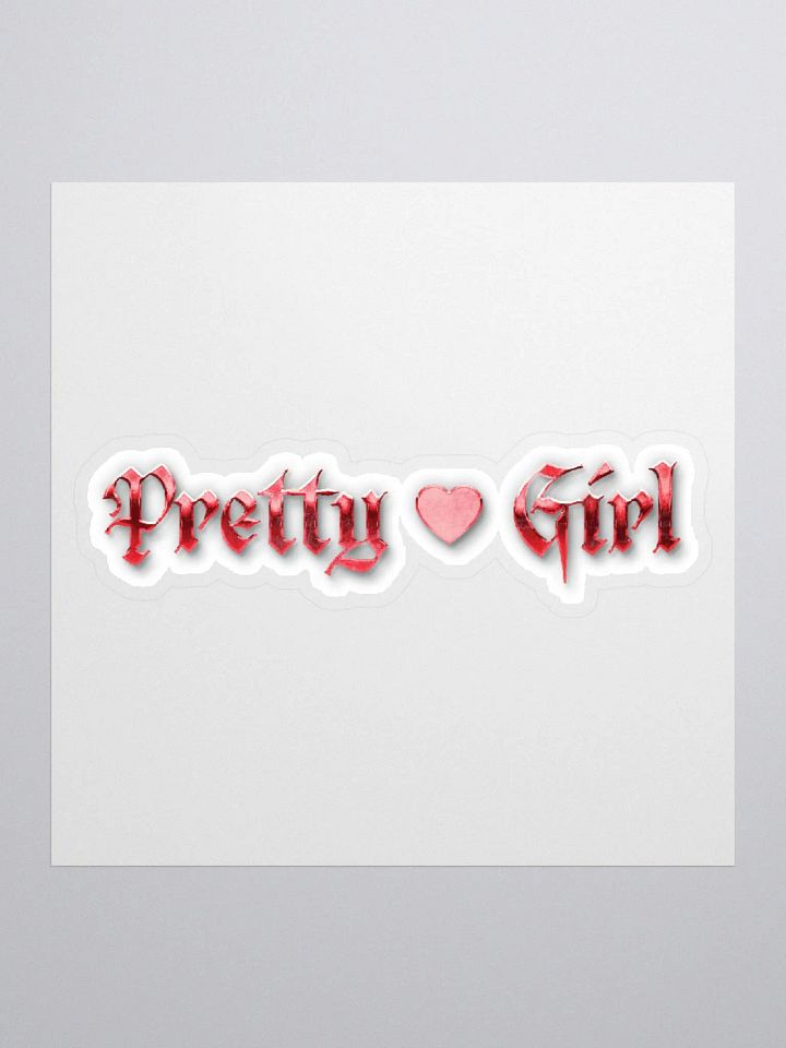Pretty Girl Heart Sticker product image (1)