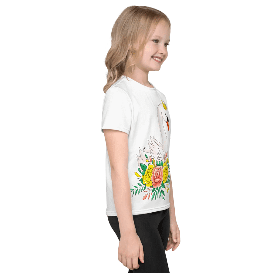 Royal Swan Kids All-Over Print T-Shirt product image (4)