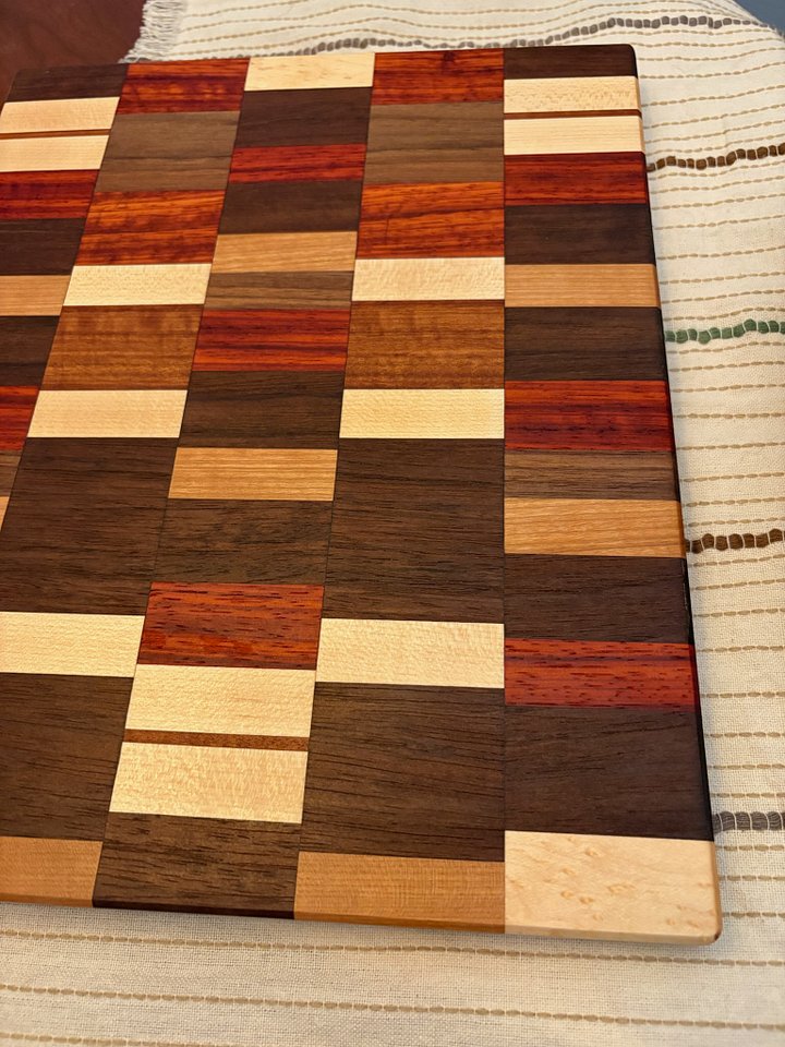 Patterned Exotic Wood Cutting Board v2 product image (2)