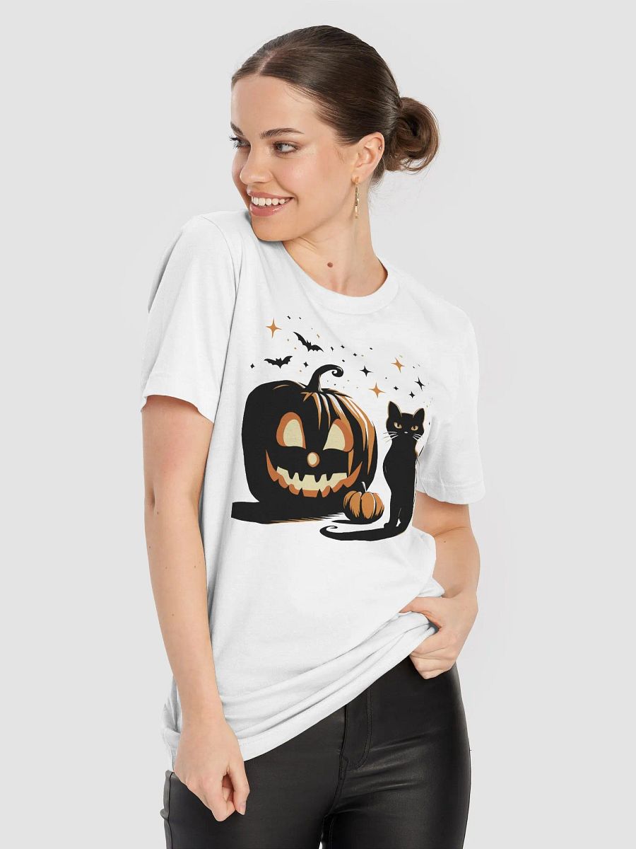 Halloween Pumpkin and Black Cat Supersoft Unisex T-Shirt product image (18)