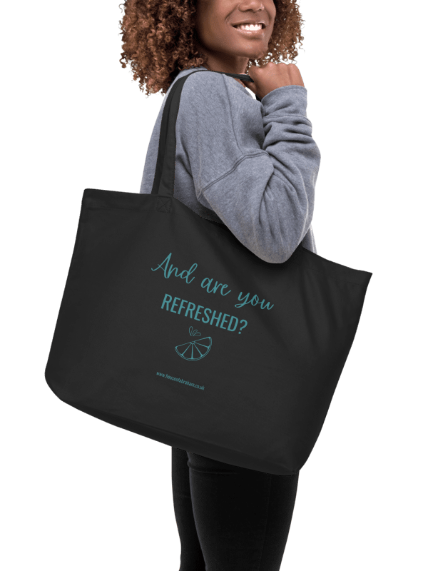 And Are You Refreshed? - Teal Organic Tote Bag product image (2)