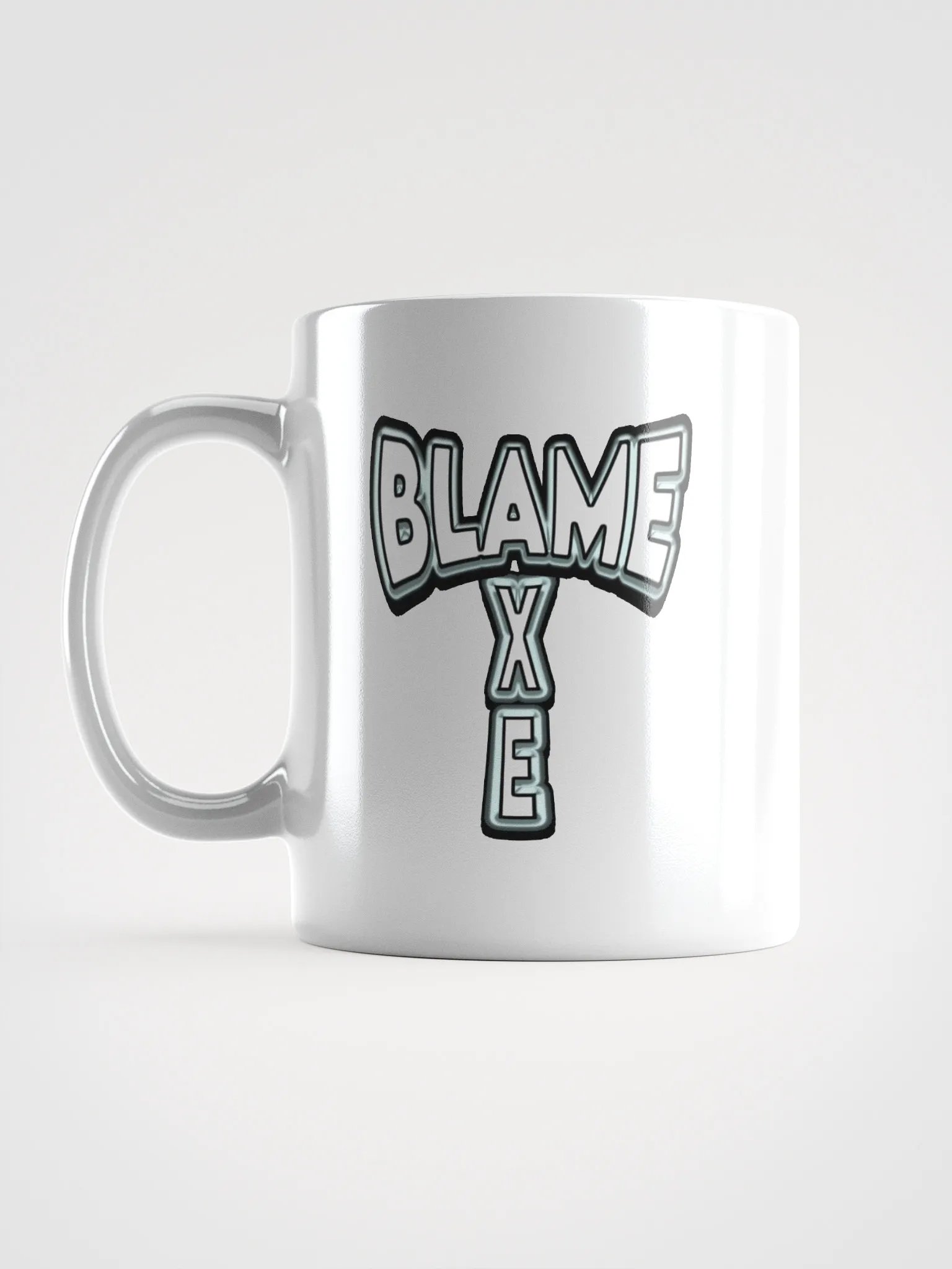 Blame Axe Mug White w/white letters product image (6)