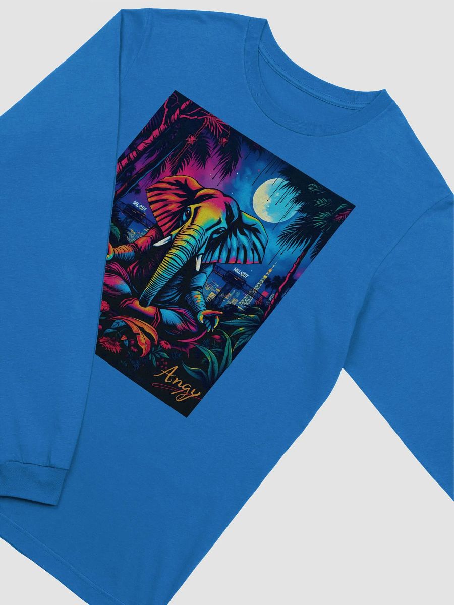 Mystic Elephant Meditation Long Sleeve Tee product image (3)