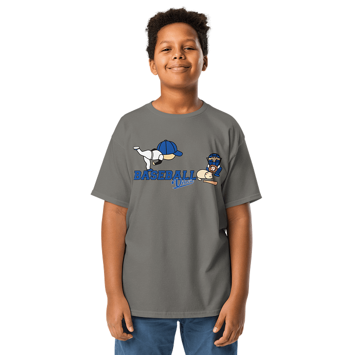 Baseball Cat (Baseball Vibes) - Youth Heavyweight T-shirt product image (1)