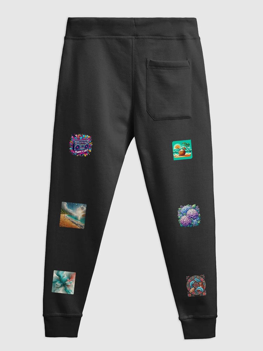 Tropical Sunset Hydrangea Joggers | AI design collection of hobby images product image (3)