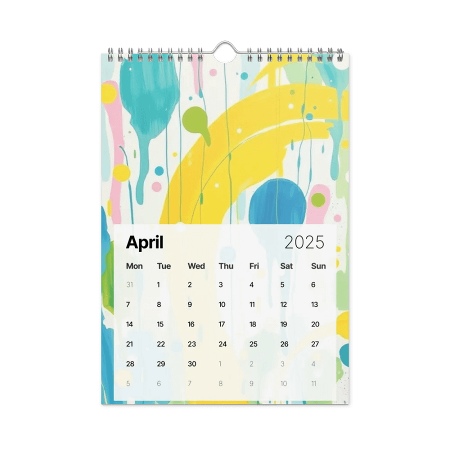 ART ABSTRACT WALL CALENDAR 2025 product image (1)
