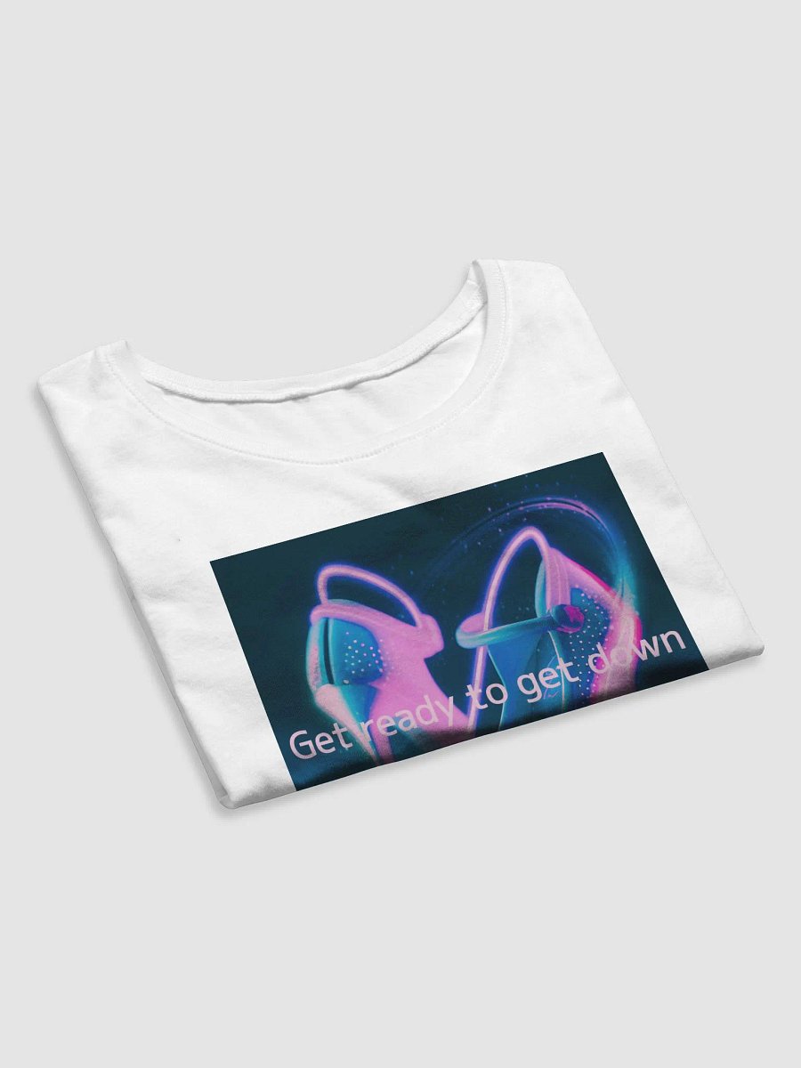 get ready to get down (crop T-shrt) white product image (7)