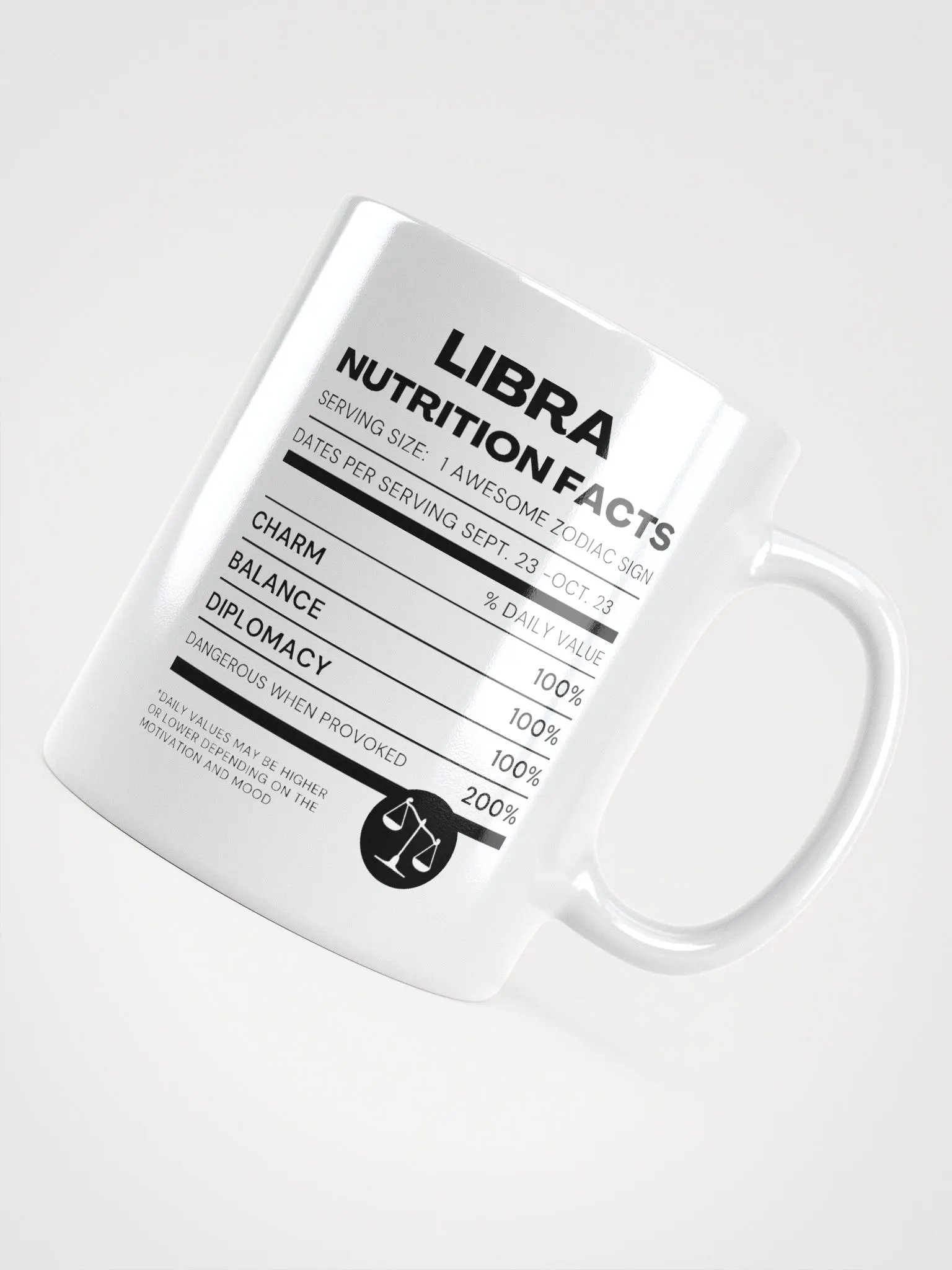 Libra Nutrition Facts Mug product image (5)