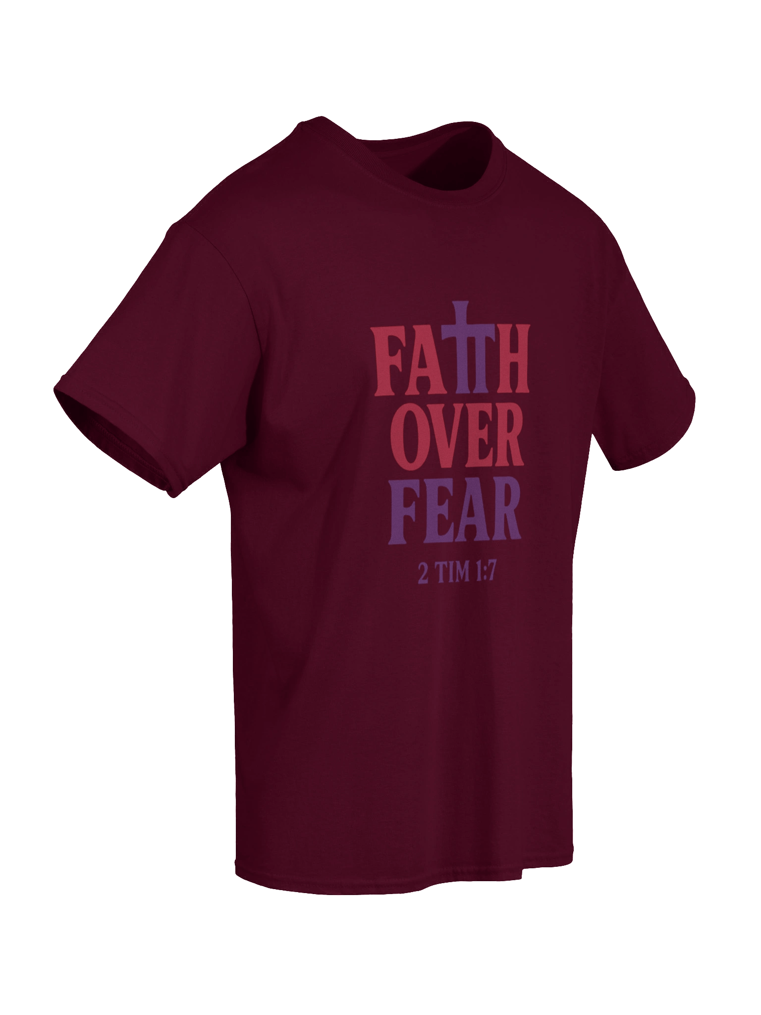 Faith Over Fear | 2 Tim 1:7 Tee product image (4)