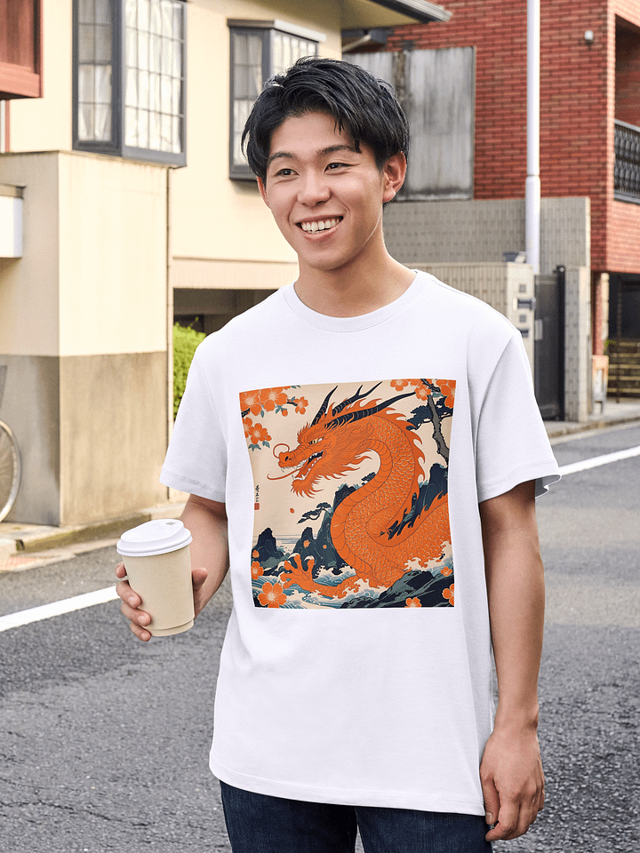 Ryoshin - Orenji no Ryū (Orange Dragon), Ancient Ryū Collection, T-Shirt, Front Design product image (108)