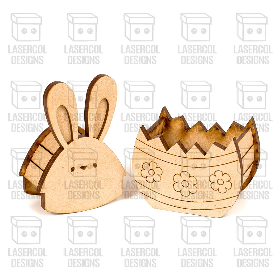 Easter Bunny Egg Box (2 Sizes, 4 Styles) - Laser Cut Files product image (3)