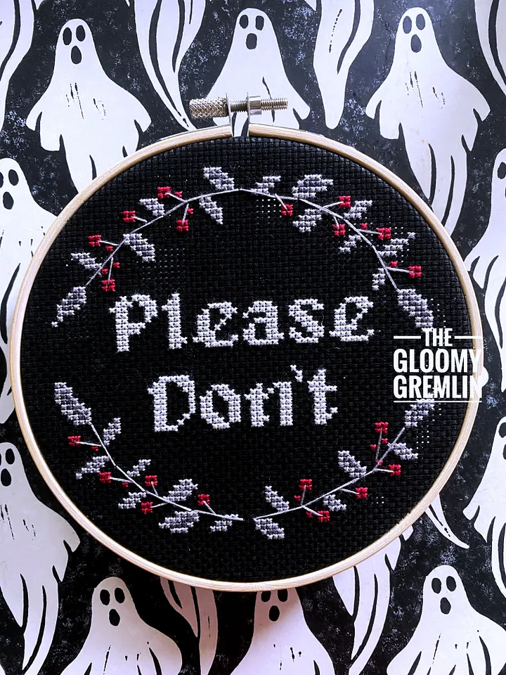 Please Don't - Cross Stitch Pattern product image (2)