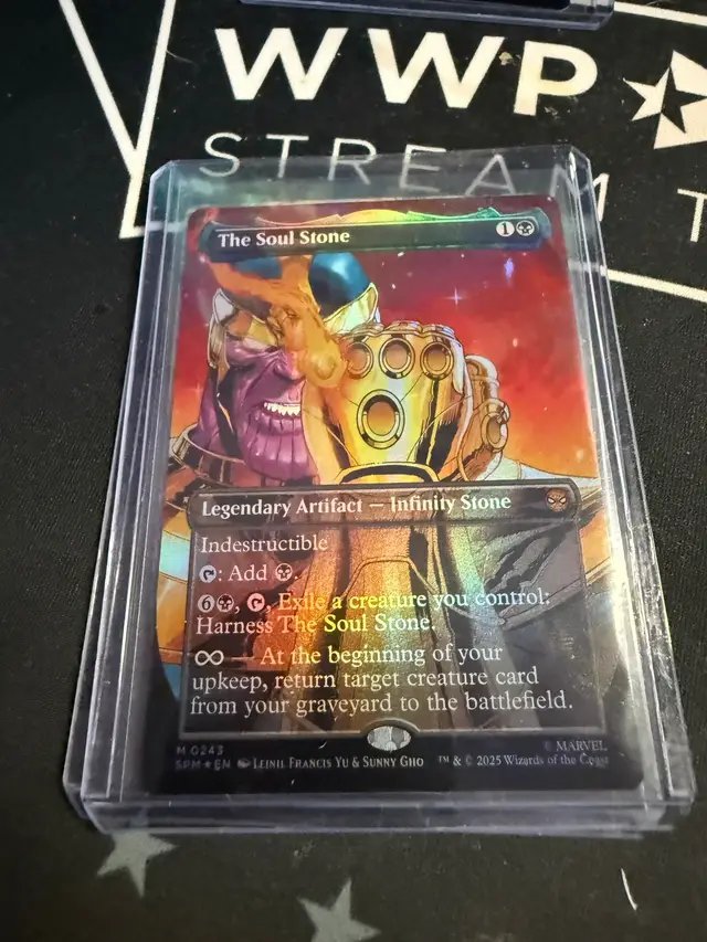 Big pulls tonight in the Spidey release 🕷️🔥 Soul Stone Thanos, Spectacular Spider-Man, and Venom Lethal Protector all in one night. Absolute heat. 💎” #MarvelTCG #Spiderman #Venom #CardCollector #MTG 