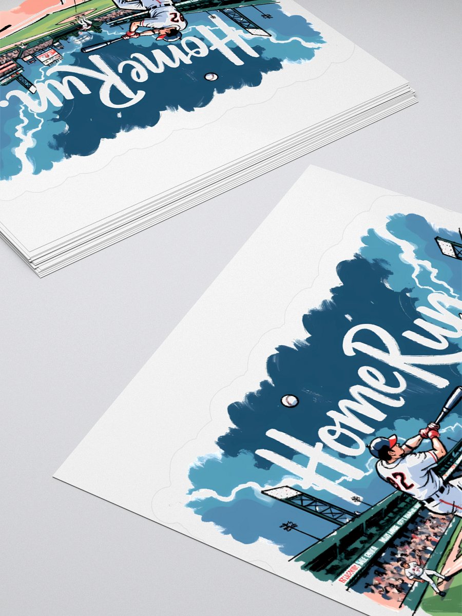 Baseball Home Run Action: Crowd Roaring Sticker product image (11)