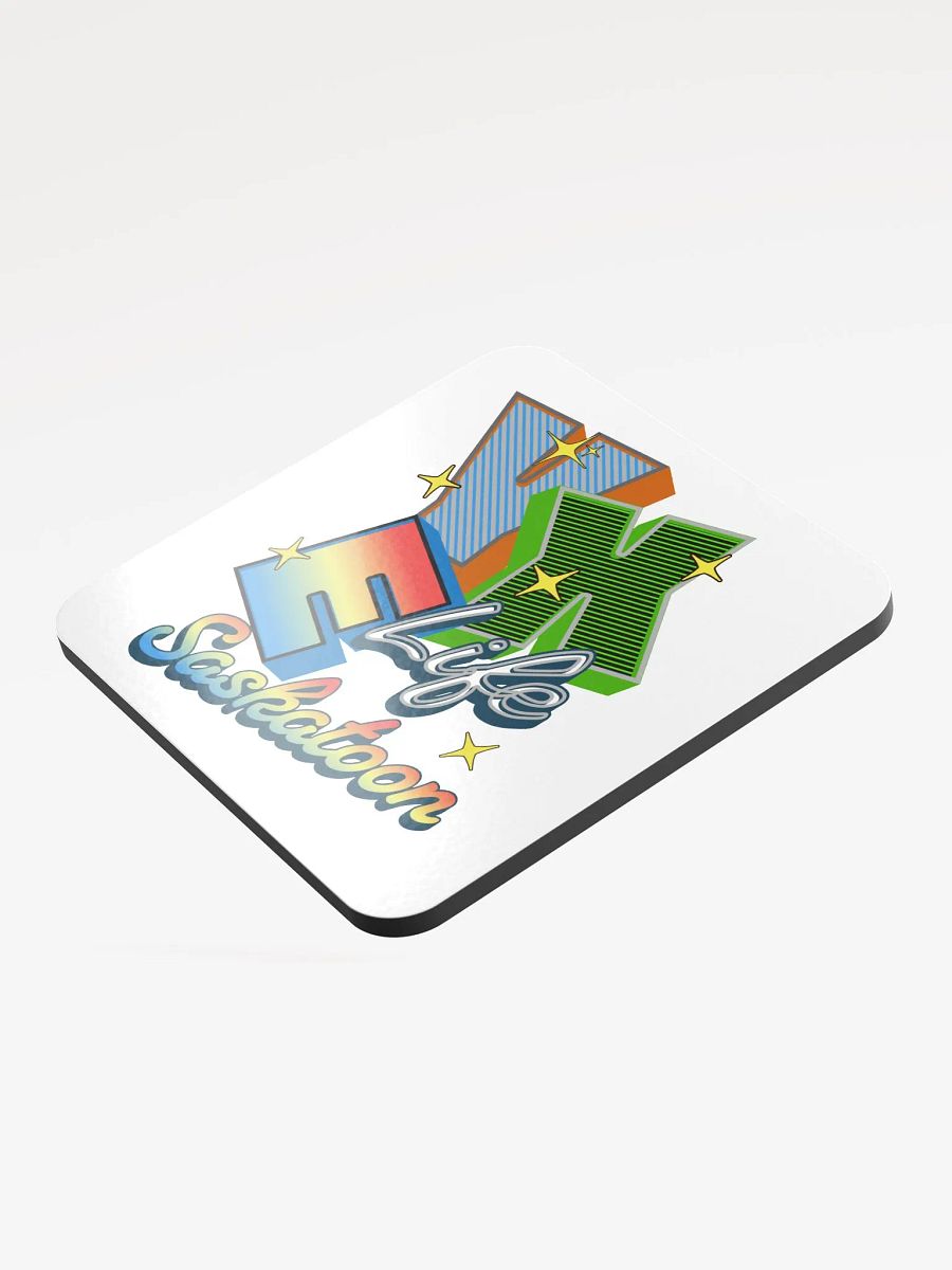 YXE Life Saskatoon Vibrant Letters Cork Coaster product image (4)