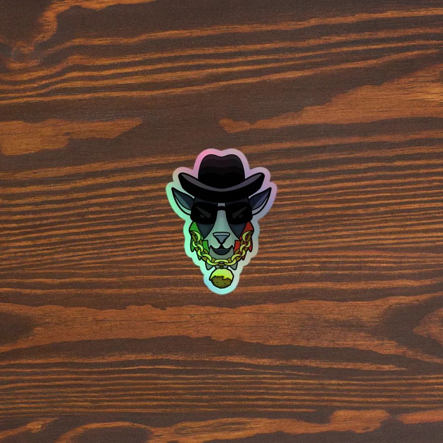 Goat Father Holographic Sticker product image (5)