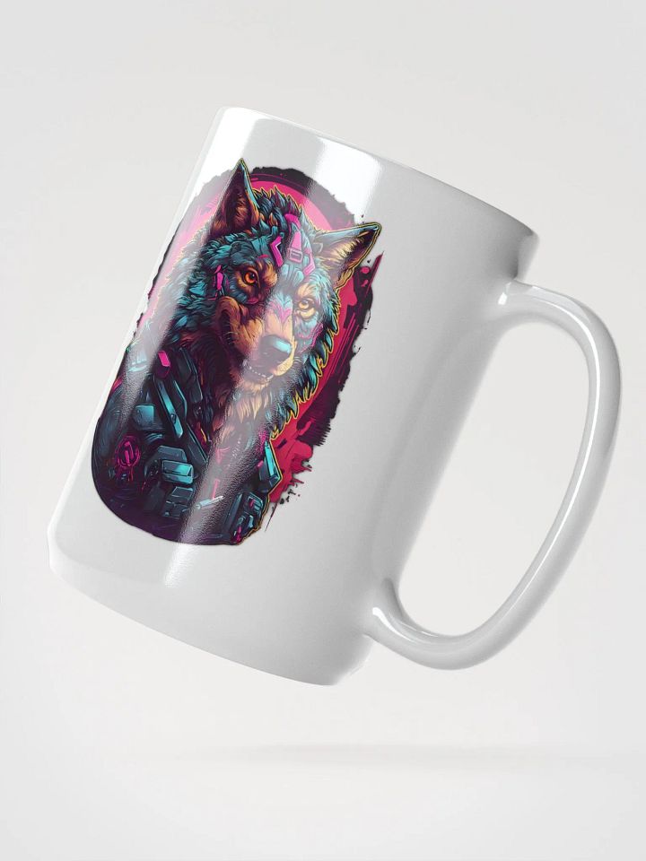 Neon Wolf Cyberpunk Mug product image (2)