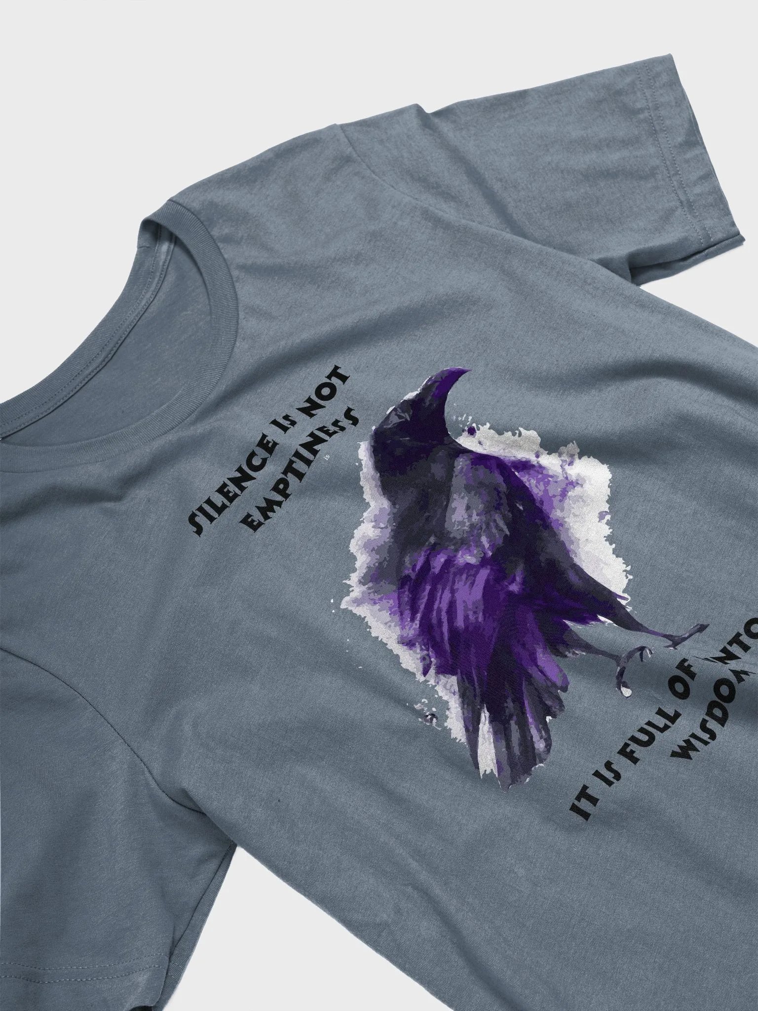 Mystical Raven Watercolor T-Shirt product image (2)