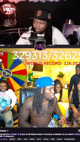 RickDaMenace #reacts to #kaicenat breaking #worldrecord of subs on #twitch