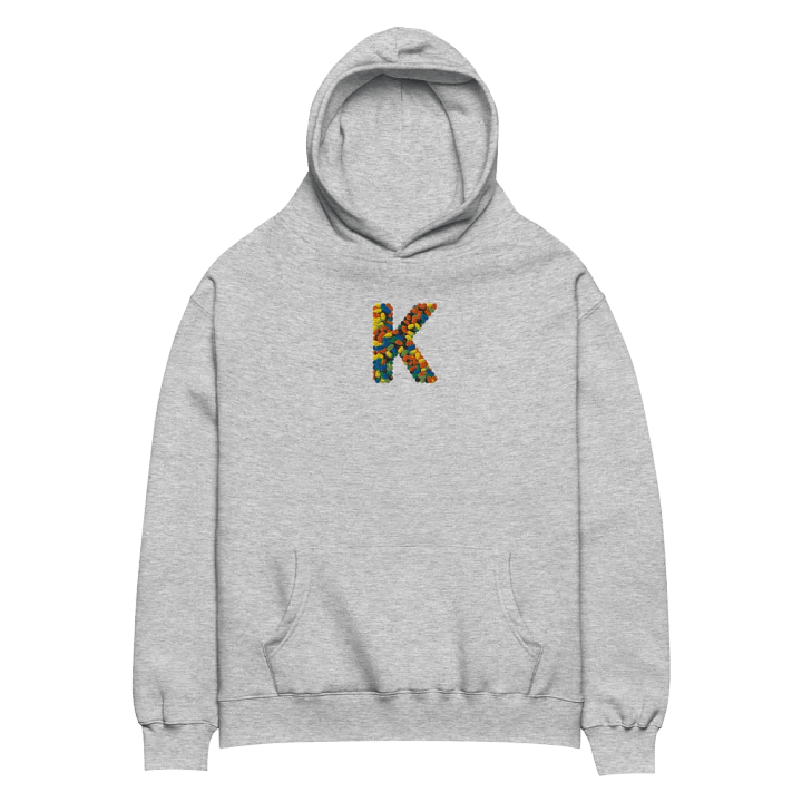 Initial Letter Of Name "K" is Embroidered Unisex Oversized Hoodie product image (2)