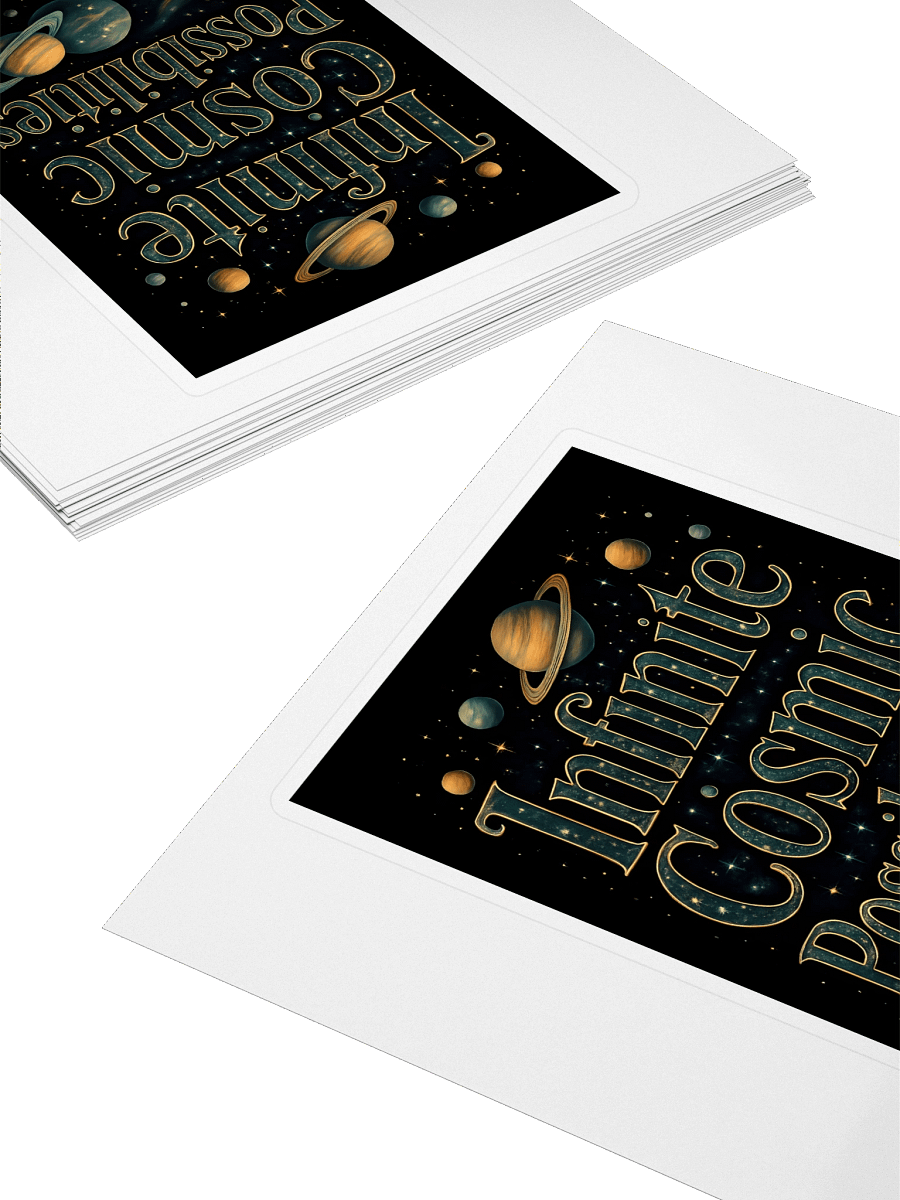 Infinite Cosmic Possibilities Cosmic Green Sticker product image (4)