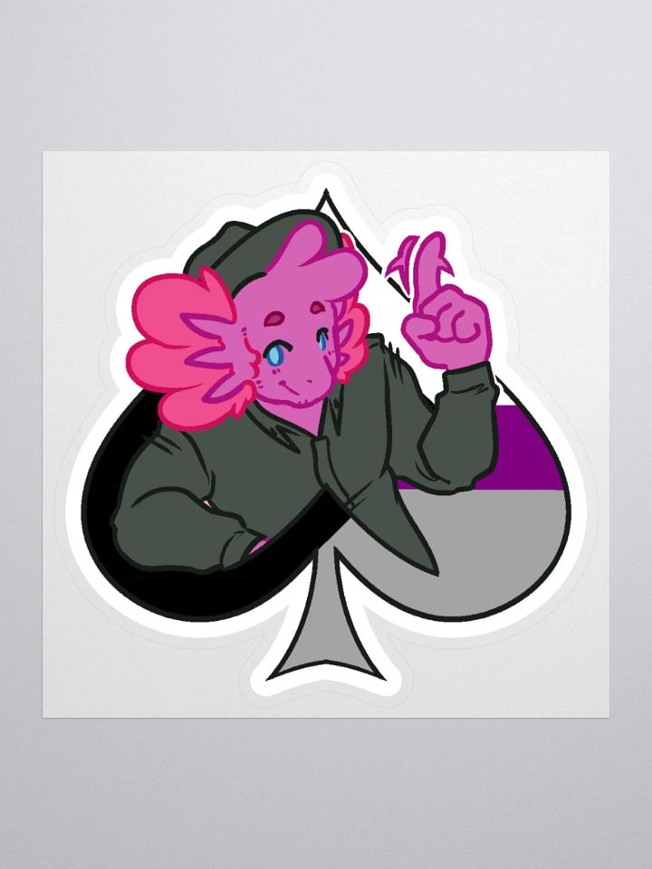 Demisexual in Spades | Kiss-Cut Sticker product image (1)