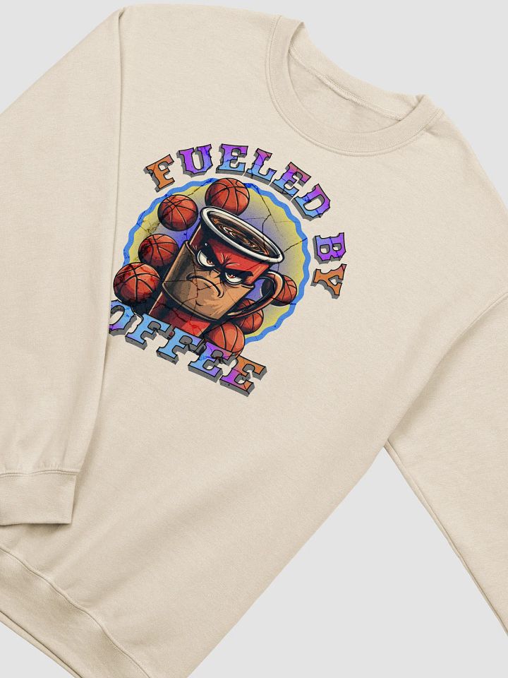 Fueled By Coffee Basketball Crewneck Sweatshirt product image (16)