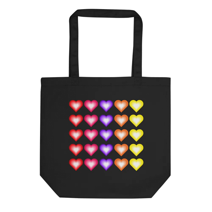 Vibrant Colorful Valentine's Hearts Tote Bag product image (1)