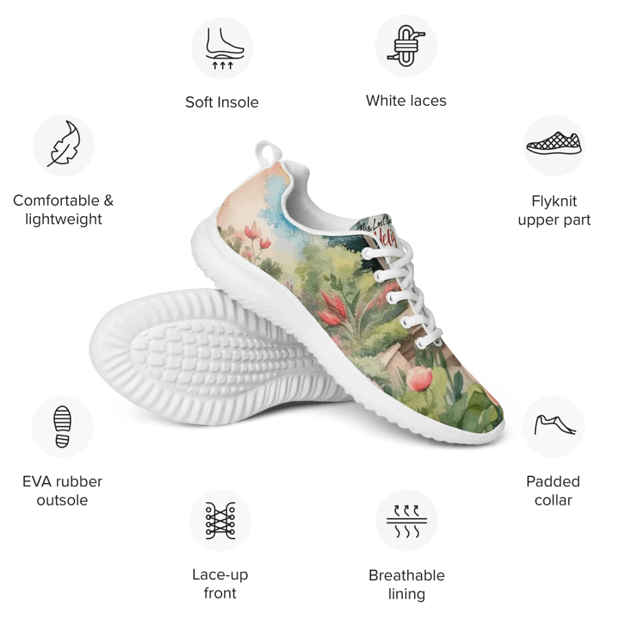 The Lost Garden of Heligan All Over Print Athletic Shoes product image (7)