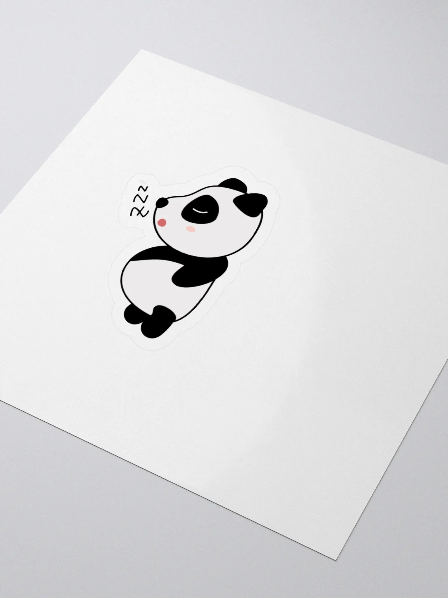 sleepy panda sticker product image (3)