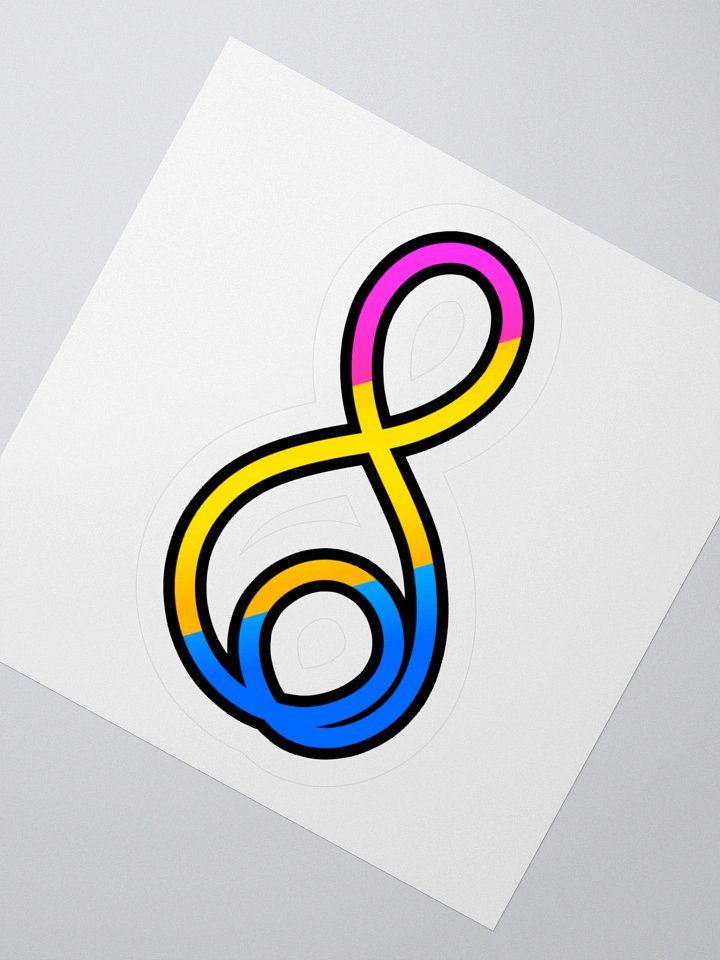 Treble Clef (Pansexual) - Kiss Cut Sticker product image (4)