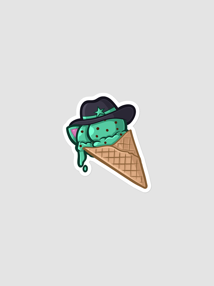 Mintzey Moon Mint Chocolate Chip Ice Cream Sticker product image (1)
