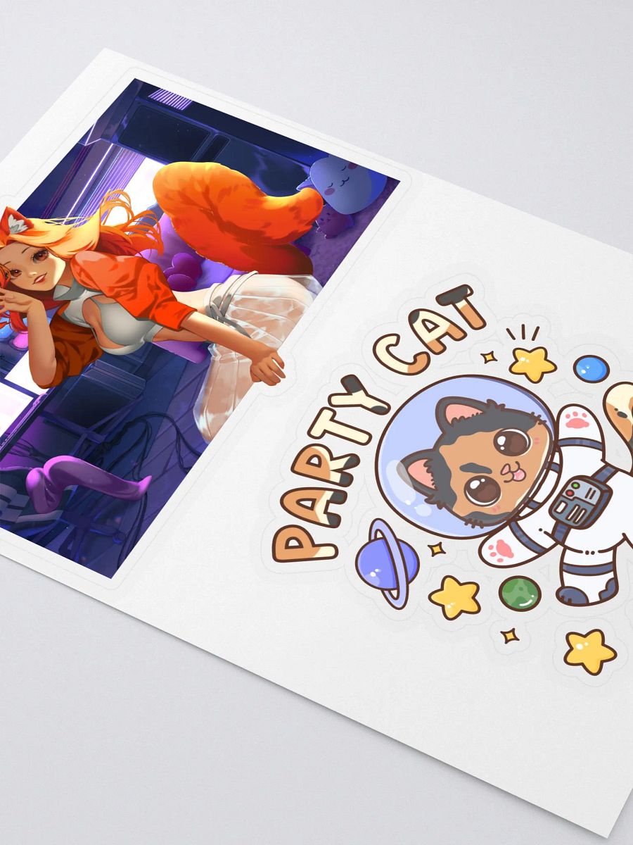 Anime Byndo + Party Cat Stickers product image (3)