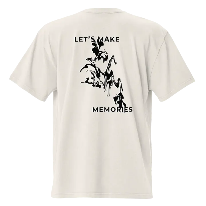 Let's Make Memories Oversized Premium Tee V3 product image (1)
